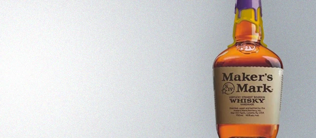 Maker's Mark Los Angeles Lakers Purple And Gold Wax Limited Edition