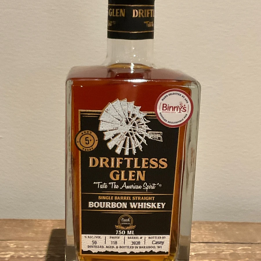 Driftless Glen Single Barrel Straight Bourbon (Binny's pick)