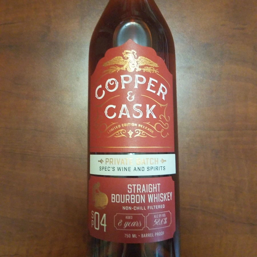 Copper & Cask Spec's Private Batch SP04 Straight Bourbon Whiskey