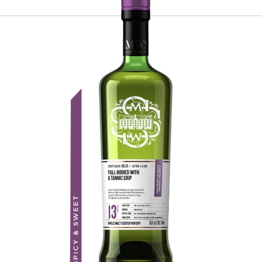 The Scotch Malt Whiskey Society CASK NO. 95.33