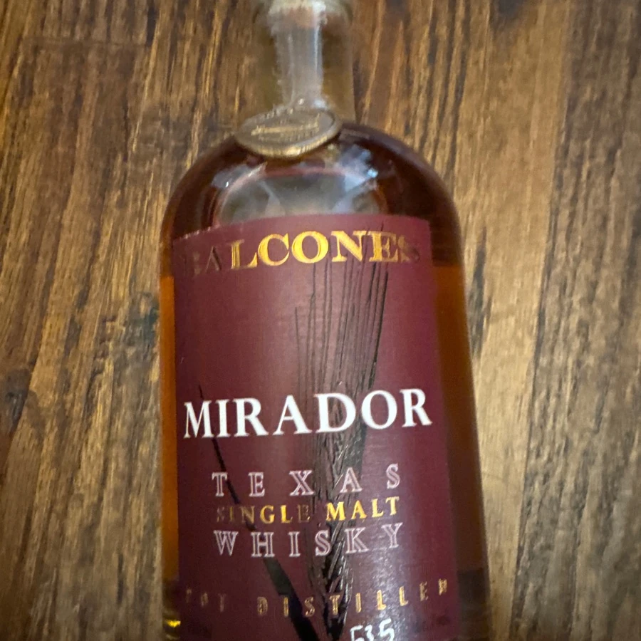 Balconss Mirador Texas Single Malt Whisky MIR21-1 - 1/13/21