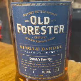 Old Forester Single Barrel Barrel Strength (Garfield's Beverage)