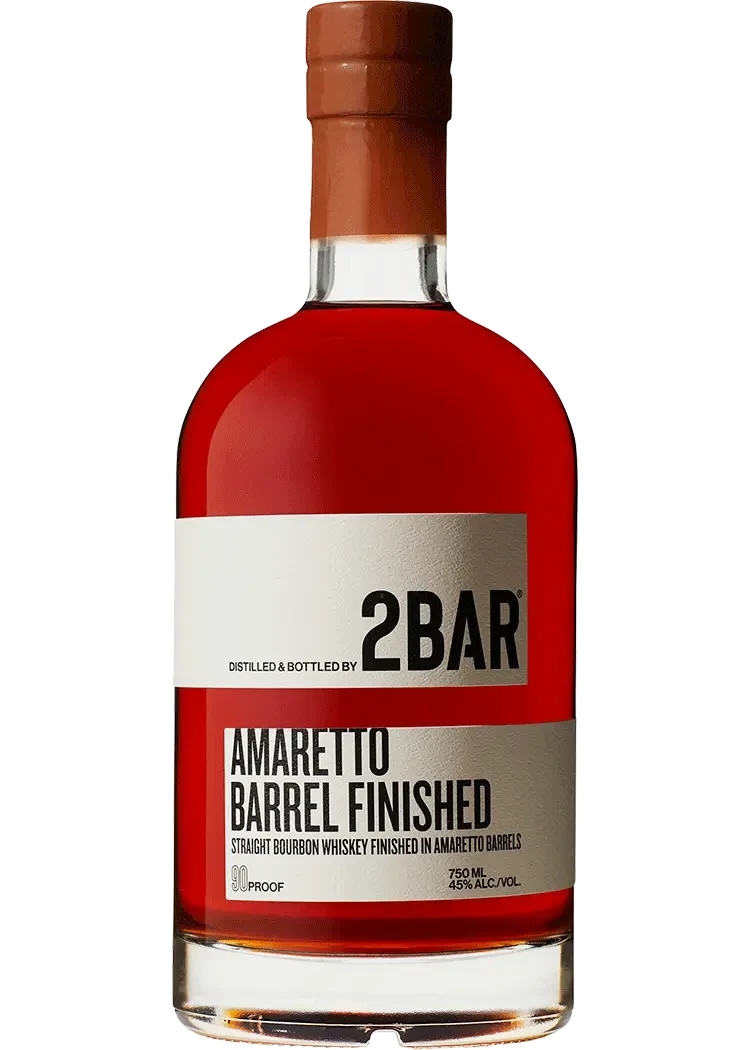 2Bar Amaretto Barrel Finished Straight Bourbon Whiskey
