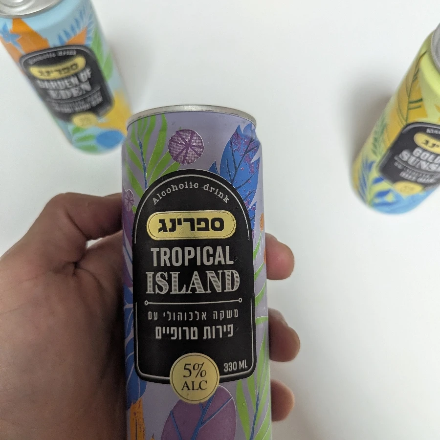 Spring - Tropical Island - Banana, Mango, Pineapple, Passion Fruit and Apple Alcoholic Drink