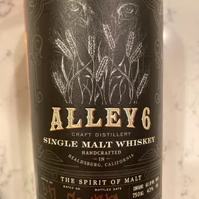 Alley 6 Single Malt Whiskey