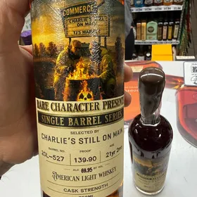 Rare Character Single Barrel Series - Cask Strength American Light Whiskey (Charlie's Still on Main/TJ's Market Commerce Twp - Barrel No 20L-527)