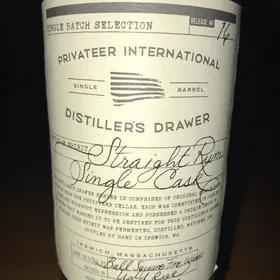 Privateer Distiller's Drawer Straight Rum Single Cask