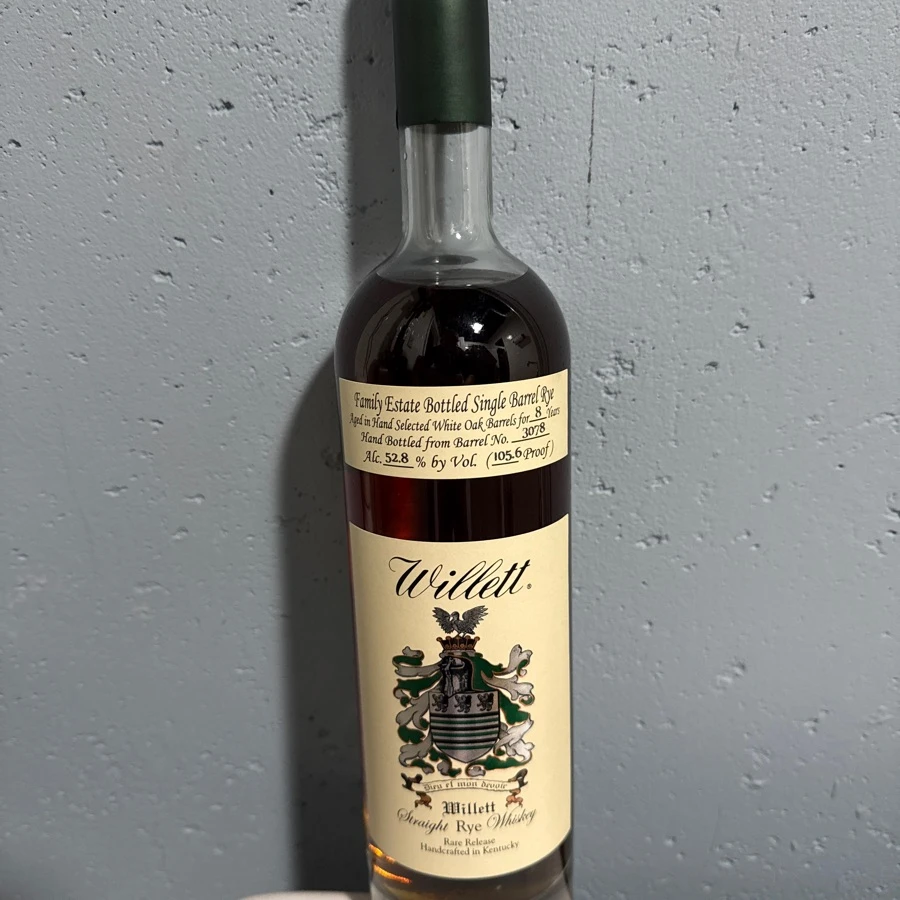Willett Family Estate Bottled Single Barrel Rye Rare Release 8 year
