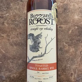 Buzzard's Roost Straight Rye Whiskey Toasted Single Barrel - Missouri