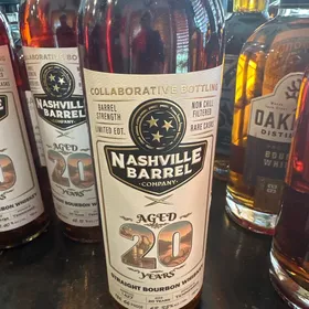 Nashville Barrel Company Collaborative Bottling Straight Bourbon Whiskey Aged 20 Years barrel 1427