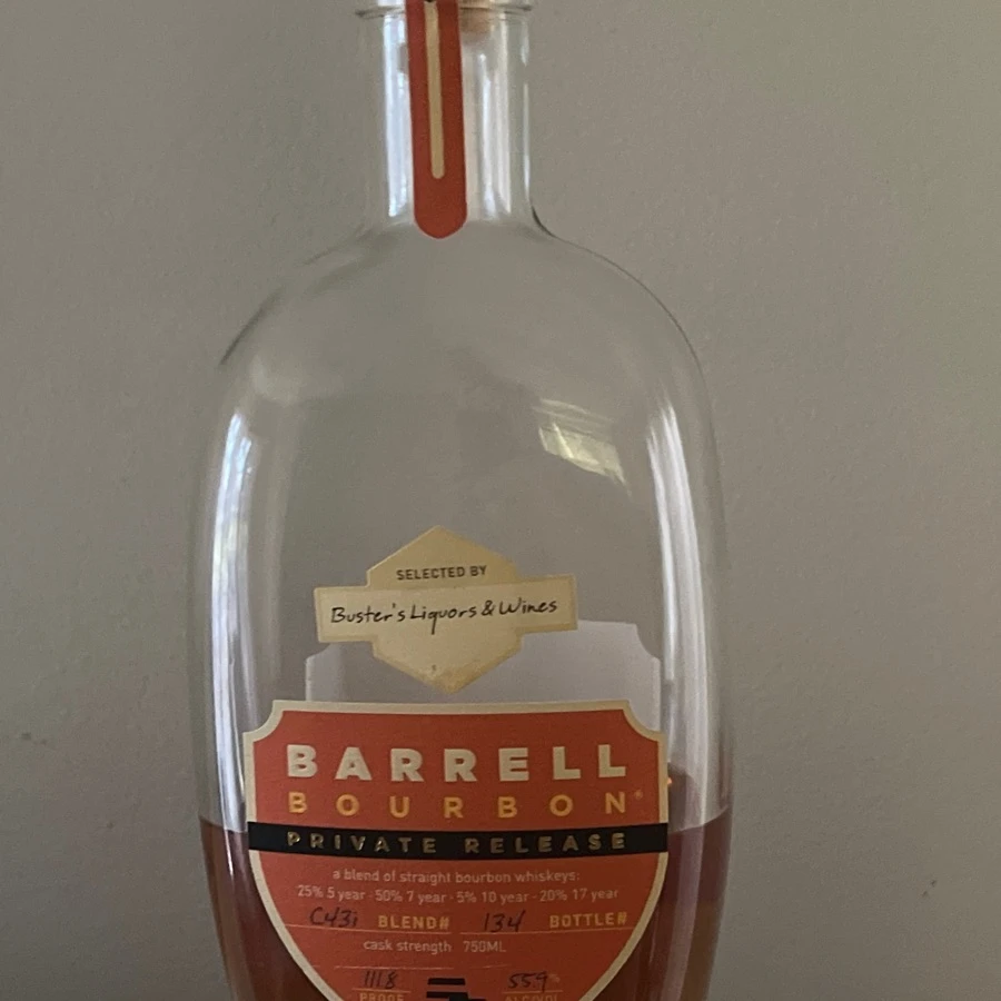 Barrell Bourbon Private Release (Buster's Liquor & Wines Store Pick) (Blend#C43i)