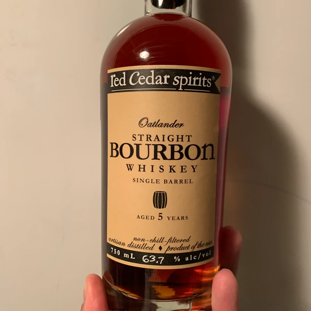 Red Cedar Spirits Oatlander Straight Bourbon Whiskey Single Barrel - Brotherhood of the Barrel