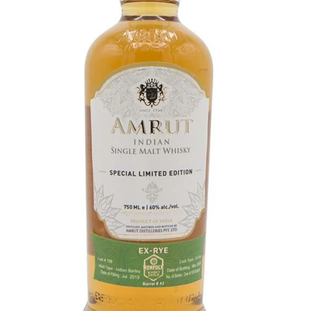 Amrut ex-rye cask matured