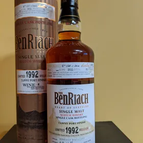 Benriach single cask 1992 Tawny Port finish 22years