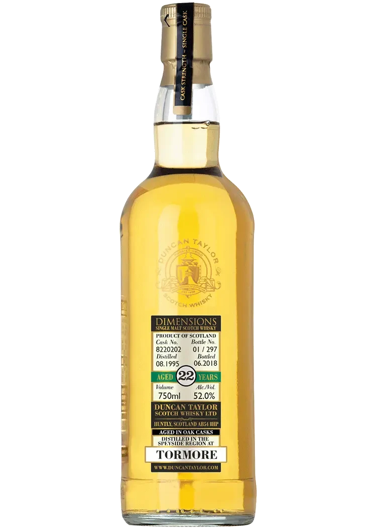Dimensions Tormore 1995 22yo Single Malt Scotch Whisky