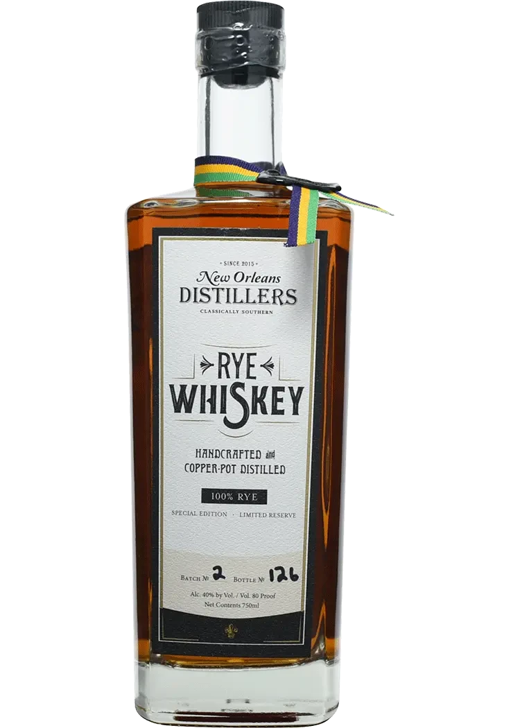 New Orleans Distillers Rye Whiskey