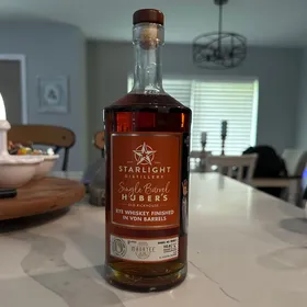 Starlight Distillery Single Barrel Huber's Old Rickhouse Selected By Manatee Whiskey Society