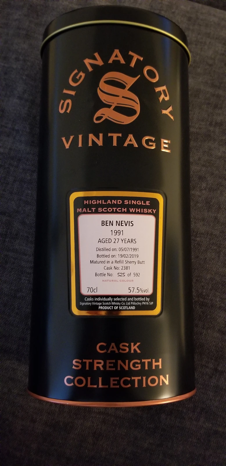 Ben Nevis 1991 27 Year Cask Strength Collection (Signatory)