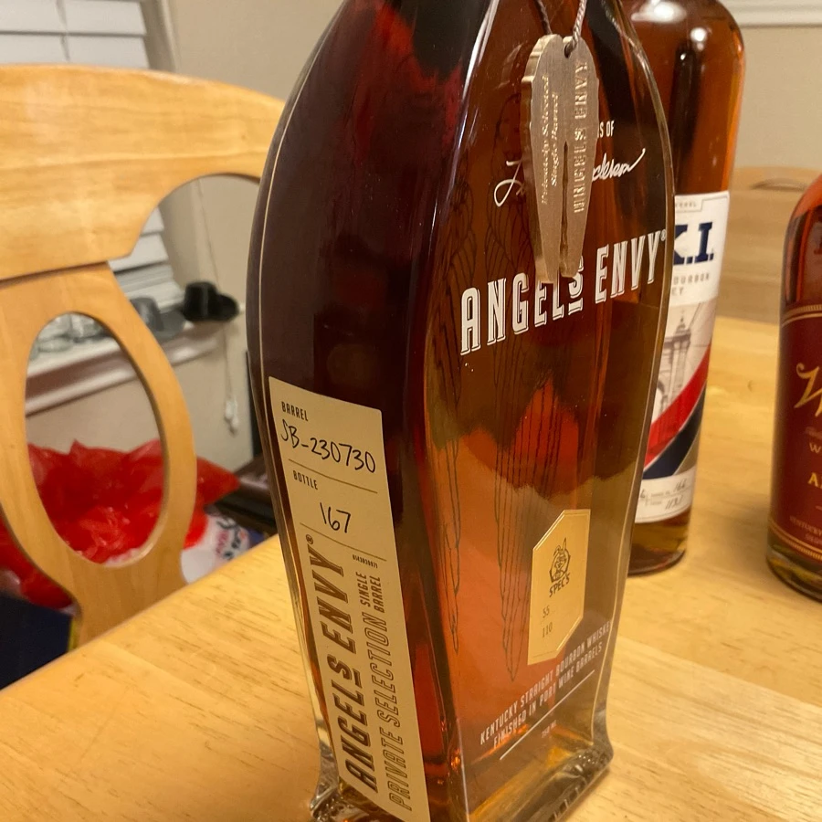 Angel's Envy Kentucky Straight Bourbon Whiskey Finished In Port Wine Barrels Private Selection SB-230730 (Spec's)