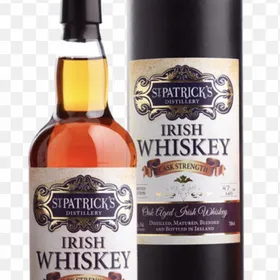 St. Patrick's cask strength Irish Whiskey