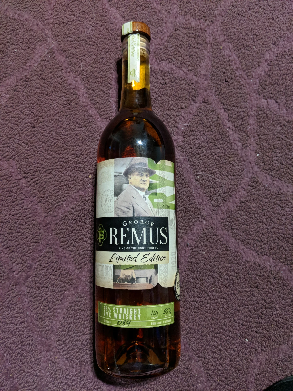 George Remus 95% Straight Rye Whiskey