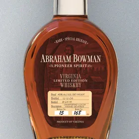 Abraham Bowman Gingerbread Cocoa Finished Bourbon
