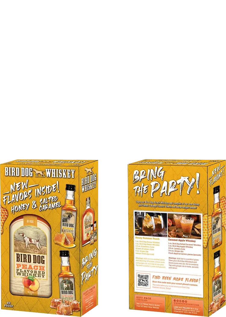 Bird Dog Peach Whiskey With Two 50mls Gift