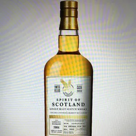 Spirit of Scotland Glenlivet 21 Year Single Malt Scotch Whisky 2004 Single Cask