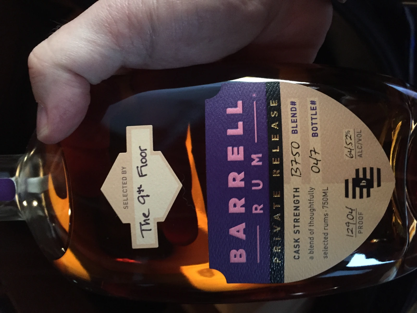 Barrell Rum Private Release Blend B750 (The 9th Floor)