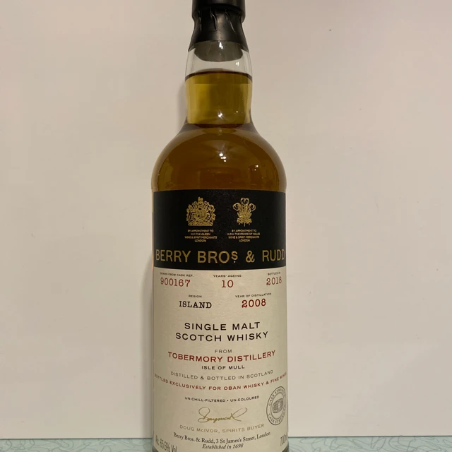 Tobermory Single Malt Scotch 10 year bottle exclusive