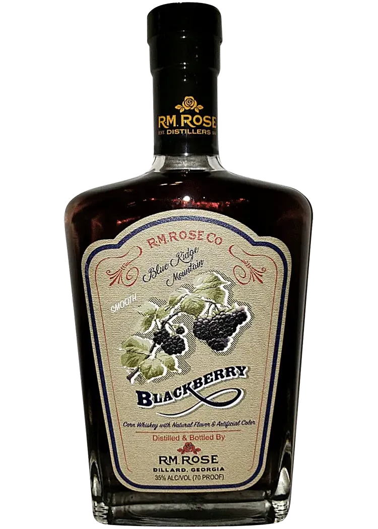R M Rose Blue Ridge Mountain Blackberry Whiskey