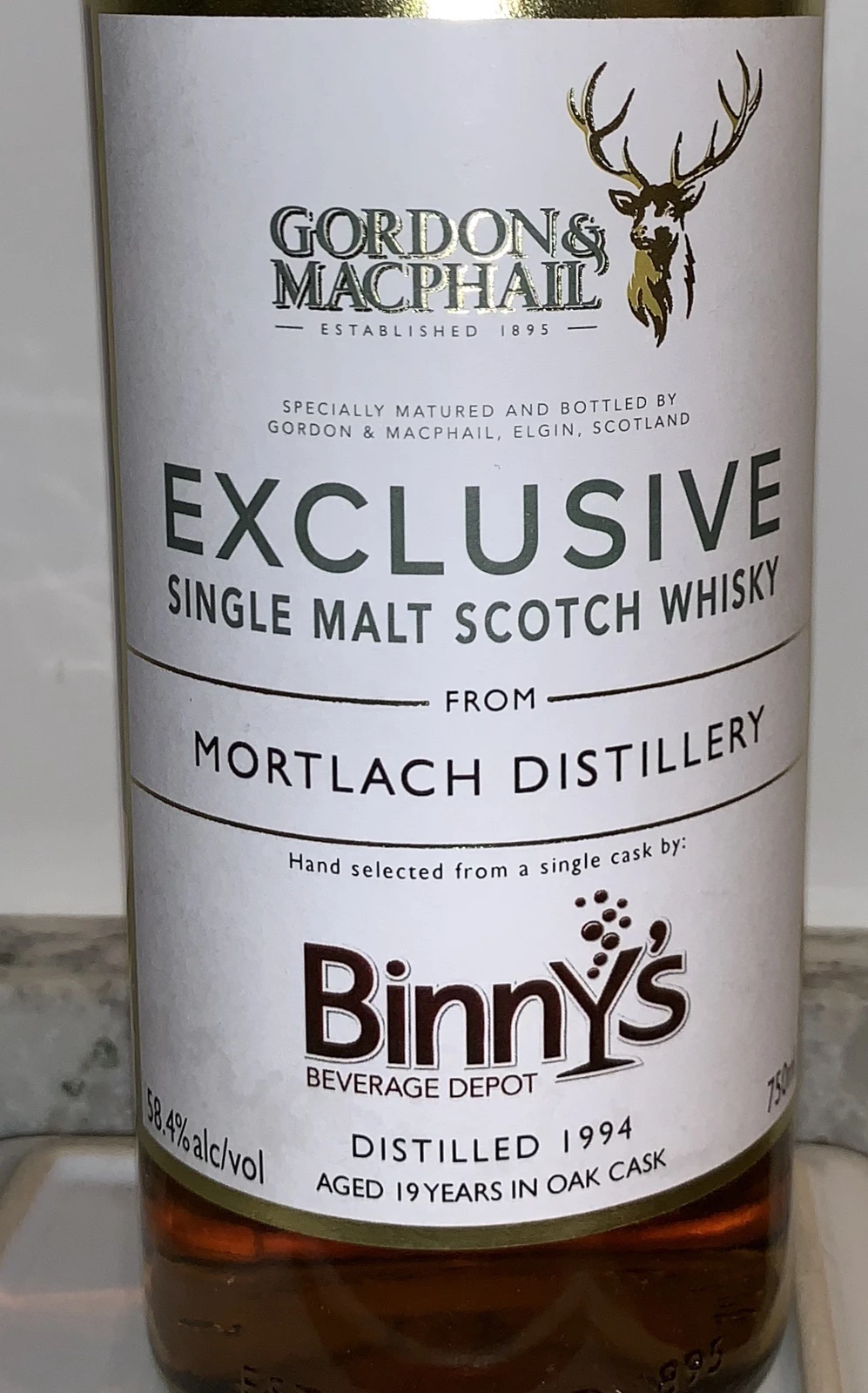 Mortlach 1994 19 Year (Gordon & Macphail) Binny's Exclusive
