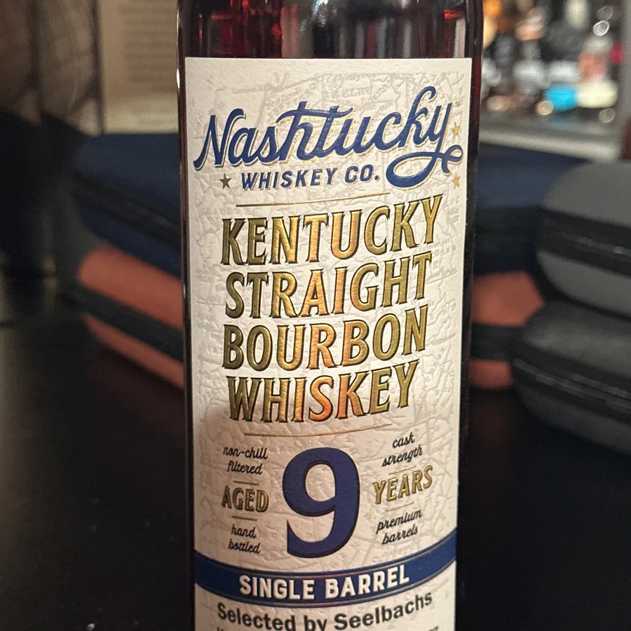 Nashtucky Cask Strength Kentucky Straight Bourbon Whiskey Aged 9 Years Single Barrel Selected by Seelbachs (barrel #20010)