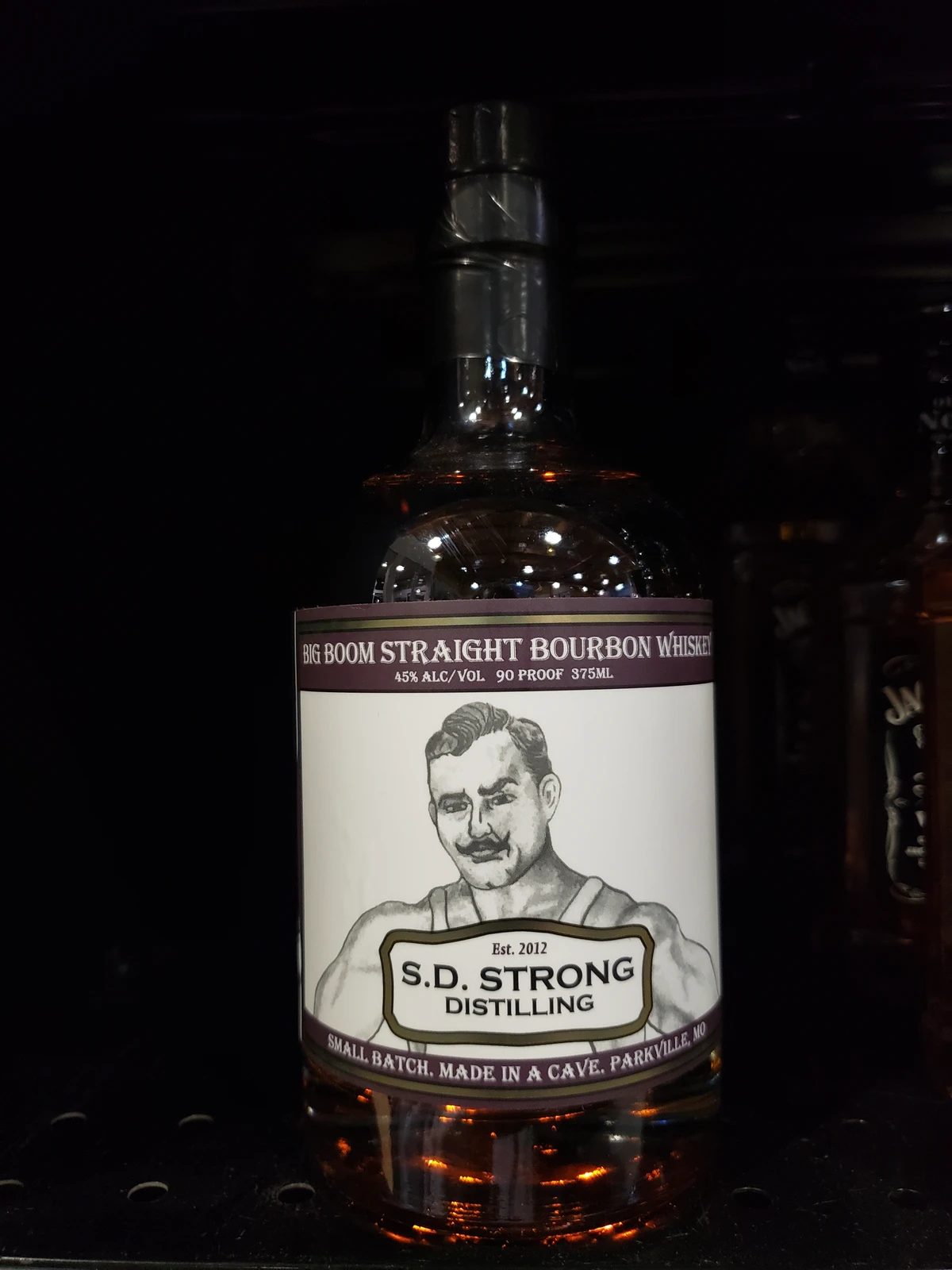 S.D. Strong Big Boom Straight Bourbon Whiskey
