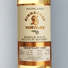 Aberfeldy 1994 14 Year 86 Proof Collection (Signatory)