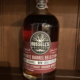 Russel's Reserve Private Barrel Selection "Kroger Wine and Spirits" warehouse D floor 3