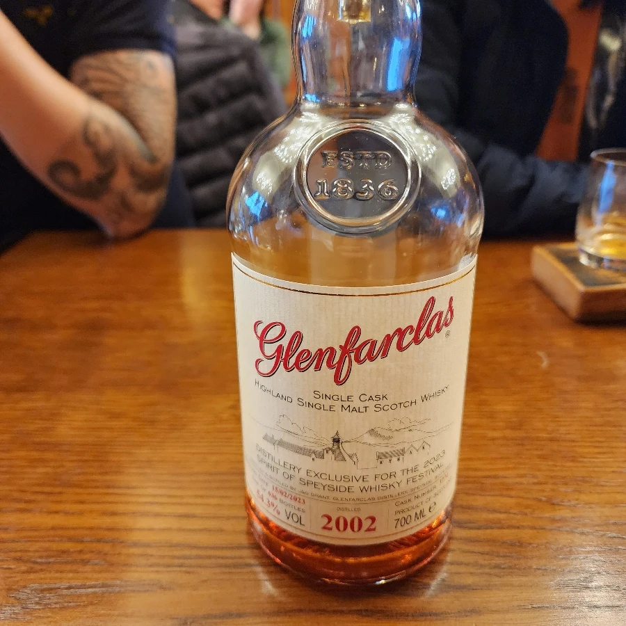 Glenfarclas vintage 2002, Distillery Exclusive 2023 for Spirit of Speyside Festival