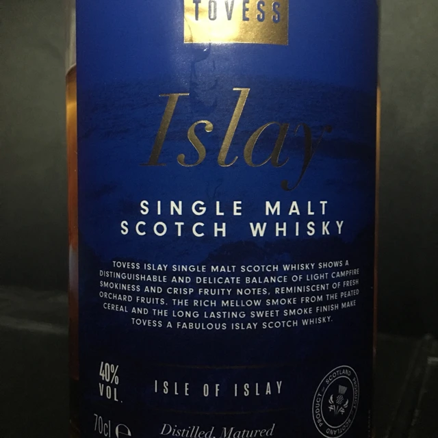 Tovess Islay Single Malt Scotch Whisky