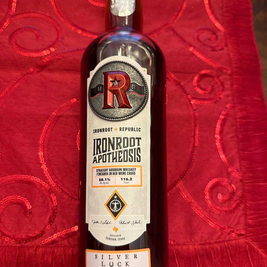 Ironroot Apotheosis Straight Bourbon Whiskey Finished in Red Wine Casks - Silver Luck