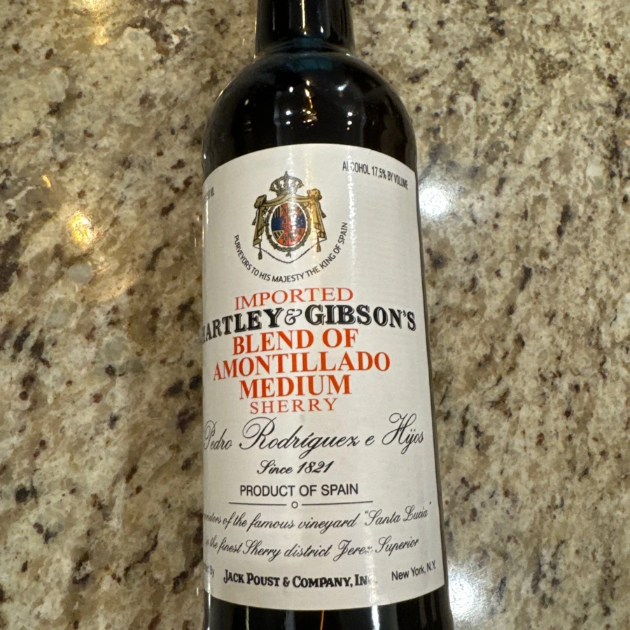 Hartley & Gibson Blend of Amontillado Medium Sherry