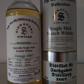 Inchgower 2007 10 Year Un-chillfiltered Collection (Signatory)