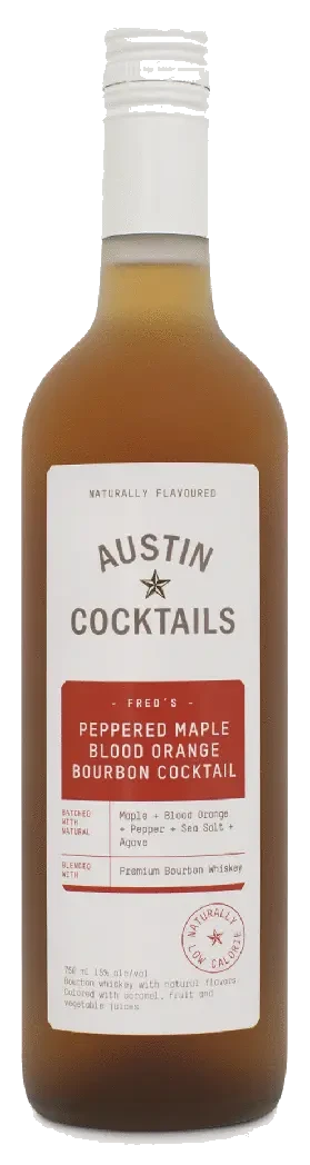 Austin Cocktails Peppered Maple Blood Orange Bourbon Cocktail