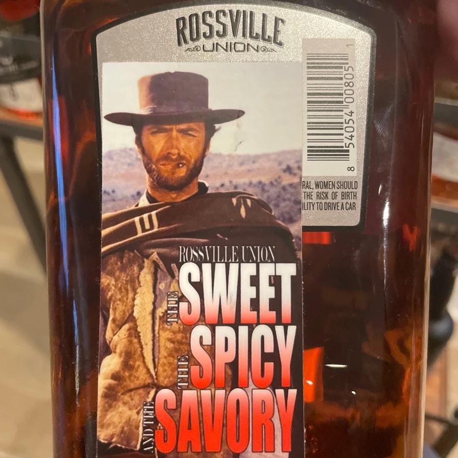 Rossville Union straight rye whiskey barrel select - the sweet, the spicy, the savory
