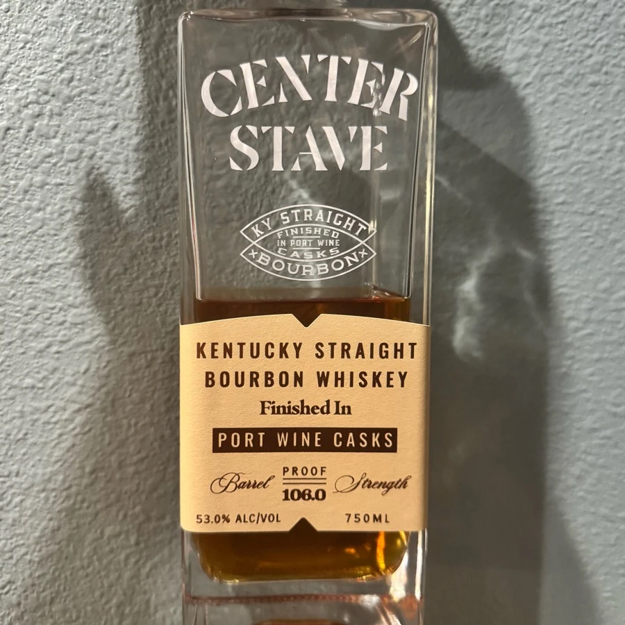 Center Stave Kentucky Straight Bourbon Whiskey Finished In Port Wine Casks 106 Proof