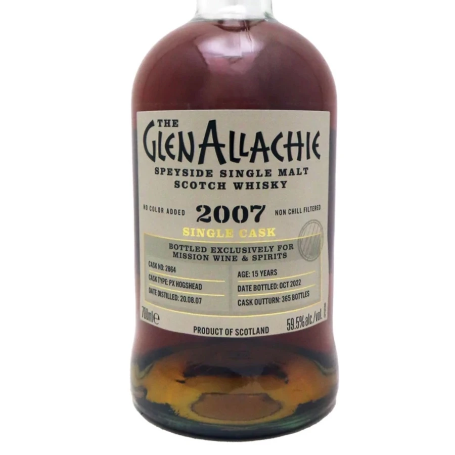 Glenallachie 2007 Single Cask 15 Year Old Pedro Ximenez