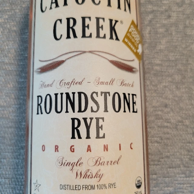 Catoctin Creek Roundstone Rye Organic Single Barrel