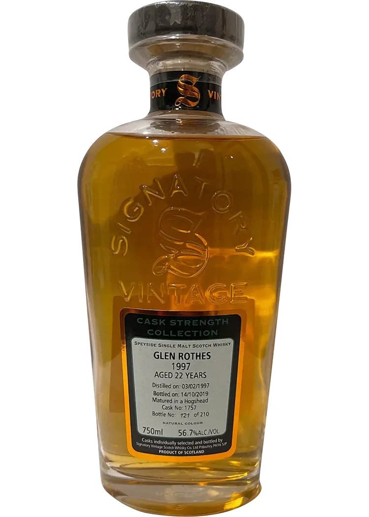 Signatory Glenrothes 1997 22 Yr Single Malt Scotch Barrel Select