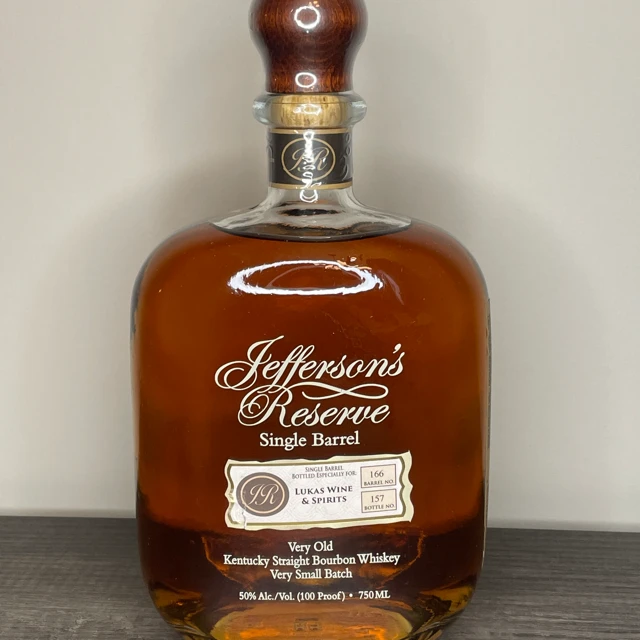 Jefferson's Reserve Single Barrel (Lukas Wine & Spirits)