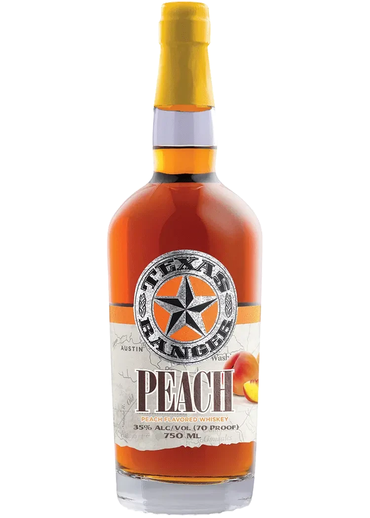 Texas Ranger Peach Flavored Whiskey