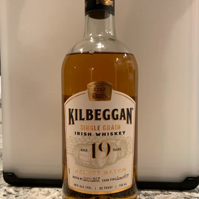 Kilbeggan Single Grain Irish Whiskey 19 Years Select Batch